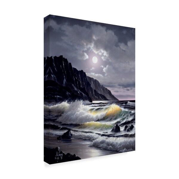 Anthony Casay 'Waves On A Beach' Canvas Art,14x19